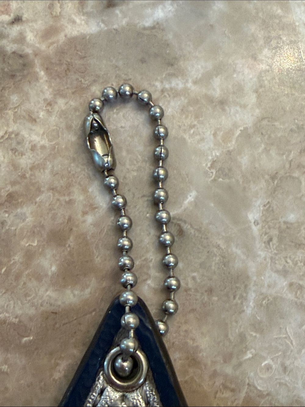 Coach Navy Star Leather Bag Charm with Silver Accents - Picture 4 of 13